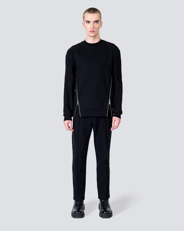 Ethan Black Zip Sweatshirt