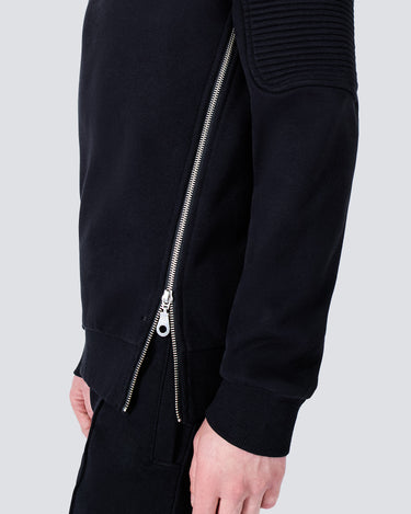 Ethan Black Zip Sweatshirt