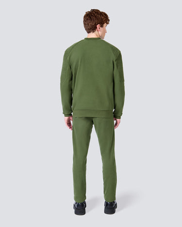Ethan Olive Zip Sweatshirt