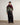Heath Brown Check Wool Flannel Wide Leg Pant