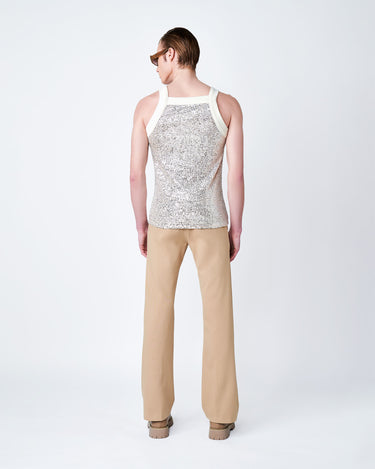 Dominic Platinum Sequin Tank