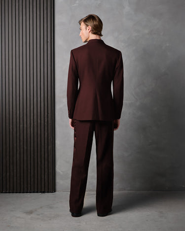 HAYDEN MERLOT WOOL SUIT- Designer Made to Measure