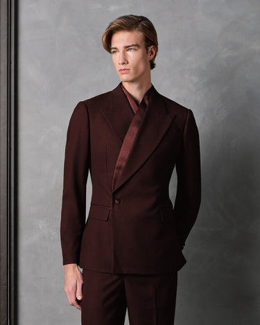 HAYDEN MERLOT WOOL SUIT- Designer Made to Measure