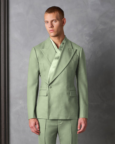 HAYDEN SAGE WOOL COCKTAIL SUIT- made to order