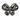Hematite Crystal Butterfly Brooch