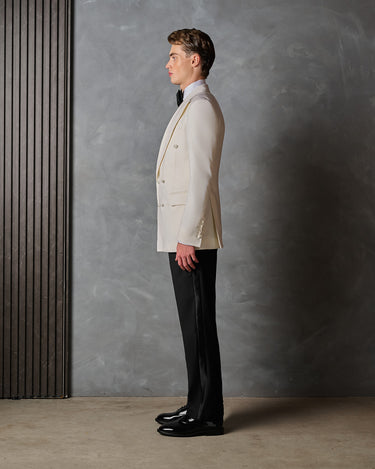 HAYDEN IVORY & BLACK CEREMONY SUIT - Made to order