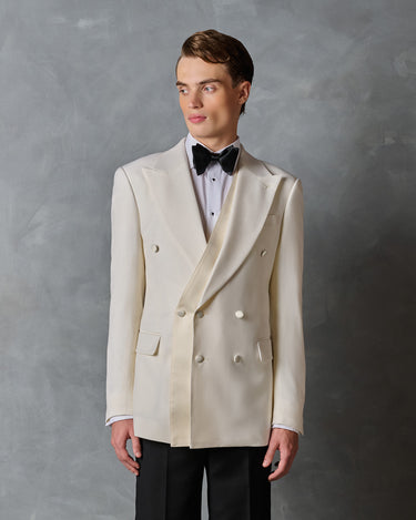 HAYDEN IVORY & BLACK CEREMONY SUIT - Made to order