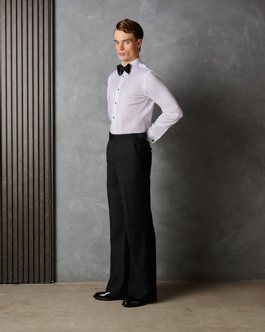 HAYDEN BLACK MODERN RELAXED LEG PANT - Made to order