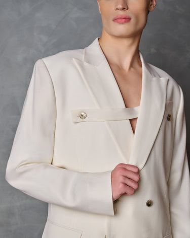 Logan Ivory Wool Suit- Runway Style / Made to Order