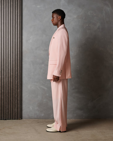 Logan Blush Pink Wool Suit- Runway Style / Made to Order