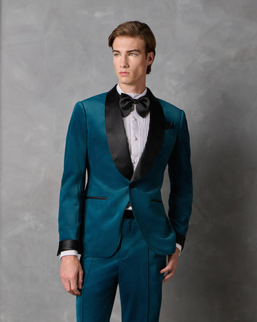 THEODORE TEAL VELVET DINNER SUIT - MADE TO ORDER