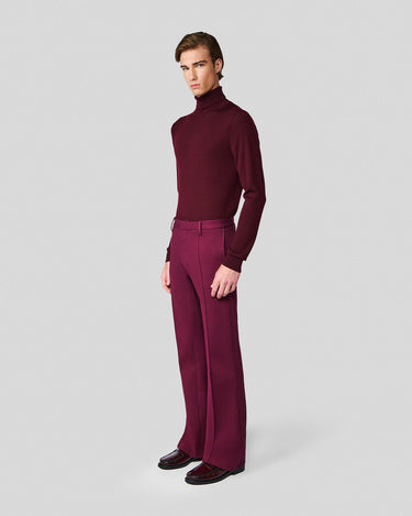 Valin Wine Boot Cut Trouser