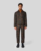 Avalon Copper Jacquard Zip Jacket