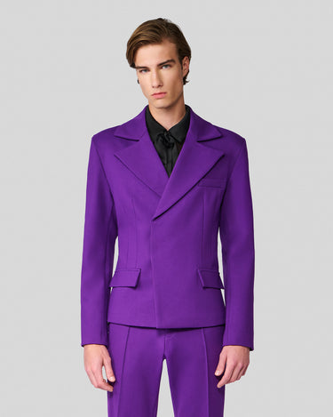 Lorenzo Purple Crop Jacket