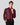 Ignacio Wine Chiffon Shirt/Tie