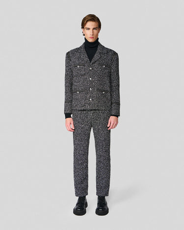 Atticus Black & White Sequin Tweed Jacket