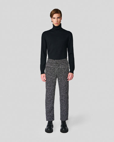Frederico Black & White Sequin Tweed Pant