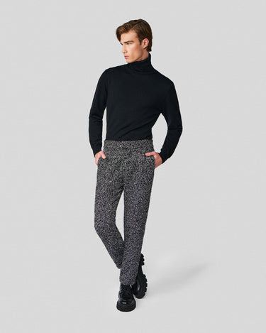 Frederico Black & White Sequin Tweed Pant