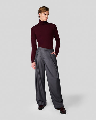 Heath Charcoal Pleated Trouser