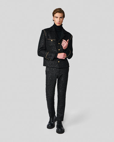 Atticus Black Sequin Tweed Jacket