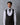 ASH BLACK WOOL SCOOP NECK WAISTCOAT-MADE TO ORDER