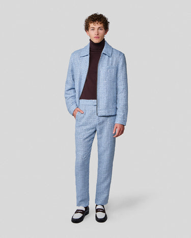 Frederico Pale Blue Tweed Pant