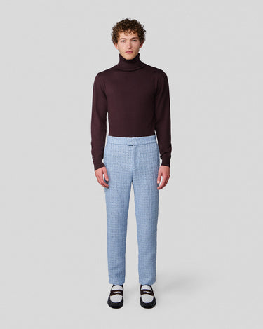 Frederico Pale Blue Tweed Pant