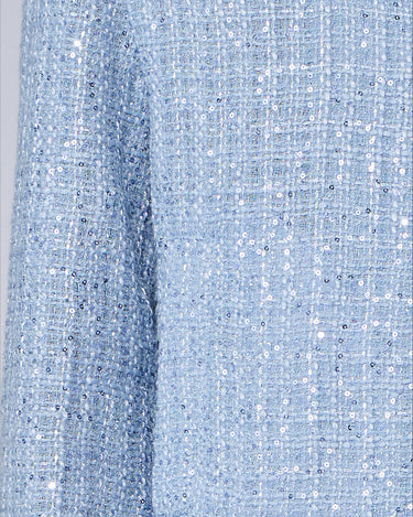 Avalon Pale Blue Sequin Tweed Jacket