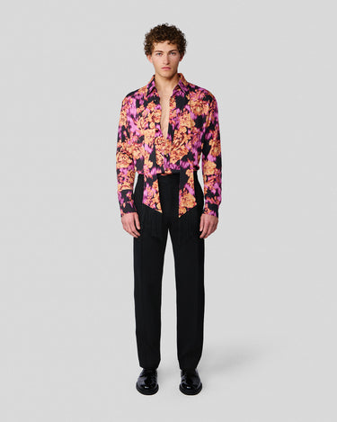 Ricardo Magenta & Gold Floral Shirt