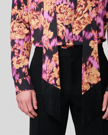 Ricardo Magenta & Gold Floral Shirt