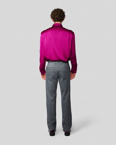Ricardo Magenta Satin Shirt/Scarf