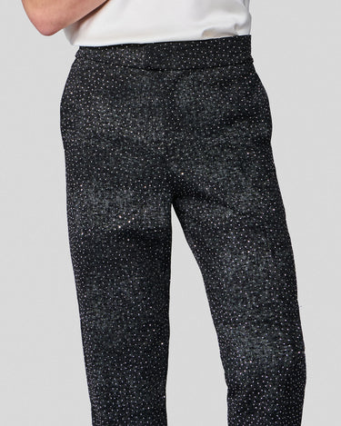 Frederico Charcoal Denim Crystal Pant