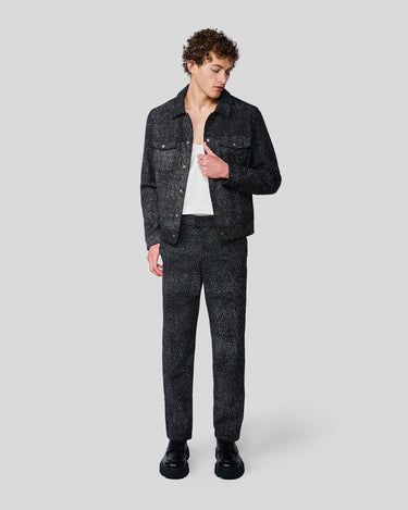 Frederico Charcoal Denim Crystal Pant