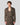 Vanguard Espresso Crystal Stud Satin Scarf Neck Shirt