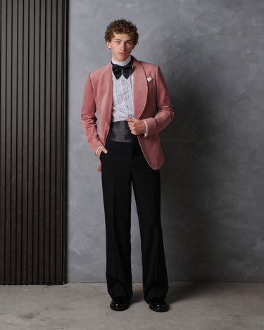 ASHTON BLUSH VELVET/ WOOL DINNER SUIT - MADE TO ORDER