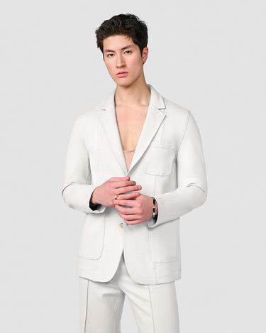 BODHI WHITE DOUBLE KNIT JACKET