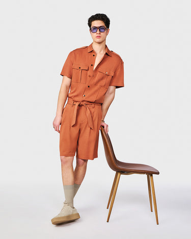 KENNEDY TERRACOTTA SHORT JUMPSUIT