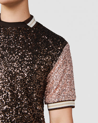 SALVADOR ESPRESSO SEQUIN POLO