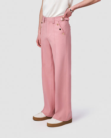 ASHER PALE PINK DOUBLE KNIT TROUSER
