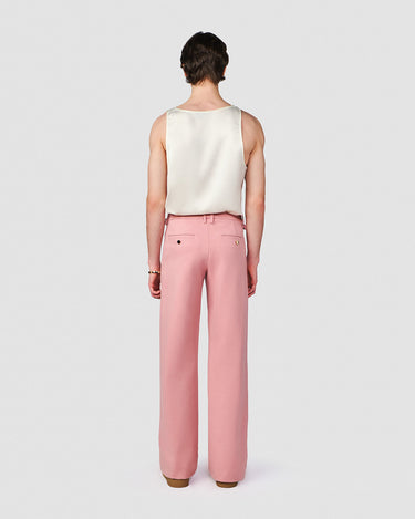 ASHER PALE PINK DOUBLE KNIT TROUSER