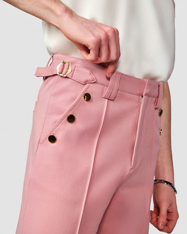ASHER PALE PINK DOUBLE KNIT TROUSER
