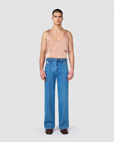 Washed Indigo Denim Asher Pant
