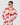 DION BRICK/BLUSH TROPICAL PRINT WRAP SHIRT