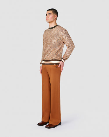 RIVER GOLD SEQUIN SWEATER