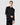 Neptune Black Sequin Polo Sweater