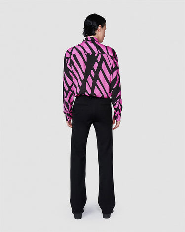 Maverick Ribbon Tie Neck Shirt
