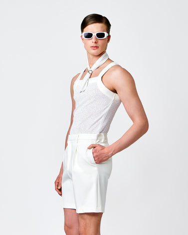 Reggie Off-White Tailored Short