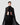 Oscar Black Chiffon Kaftan