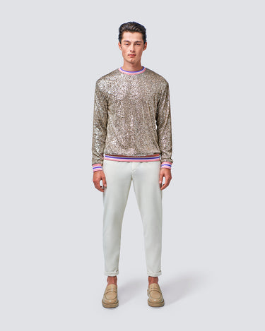 Platinum Sequin Sweater