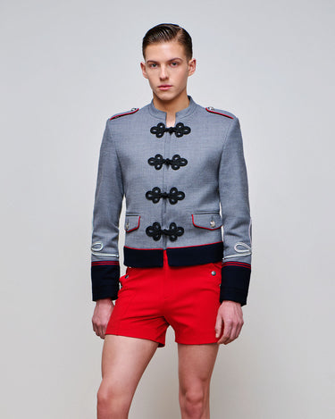 Louis Grey Napoleon Jacket- Limited Edition